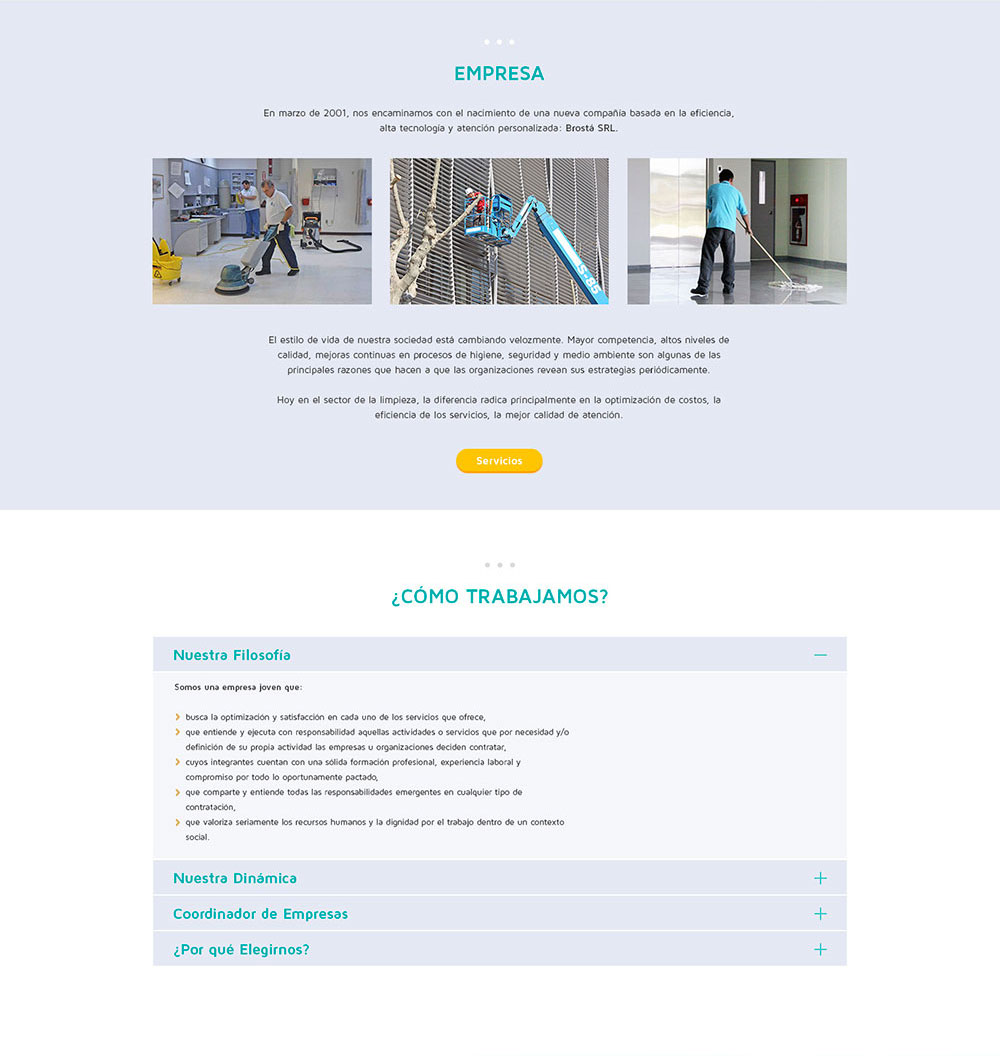 Sitio Web Brostá
